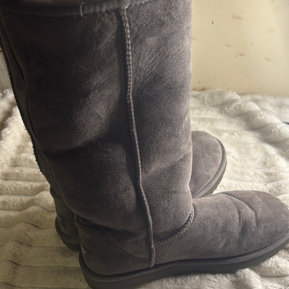 UGG Gray Suede Tall Boots - Picture 2 of 7